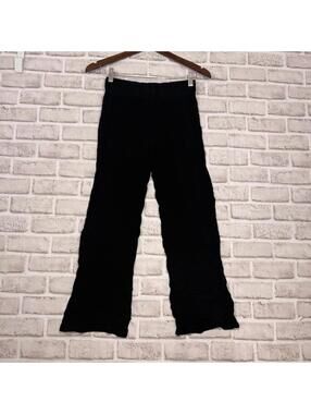 Shasa Black Crepe Wide Leg Pants Women's S